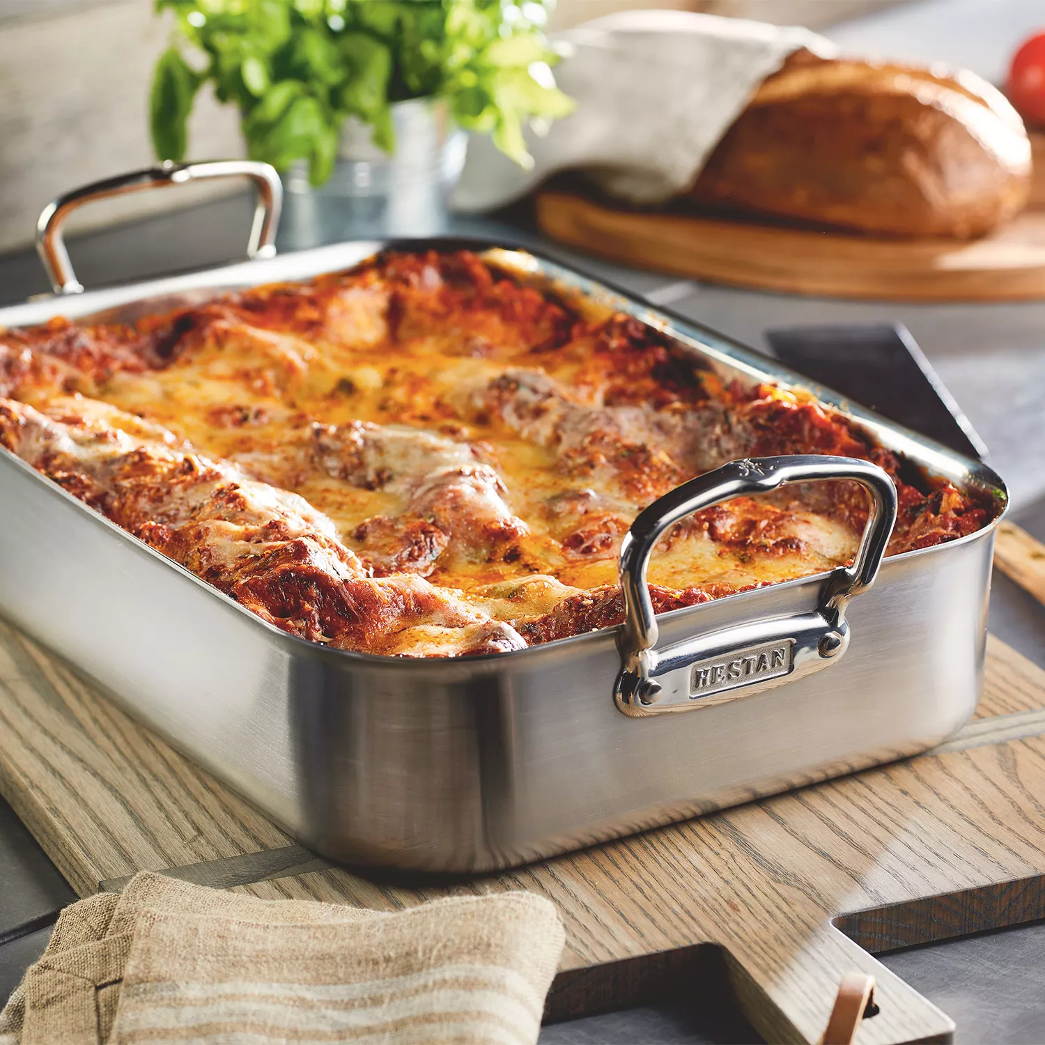 Hestan Provisions Roasting Pan with Stainless Steel Rack