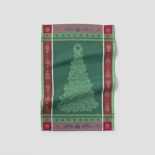 Sur La Table Tree Jacquard Kitchen Towel