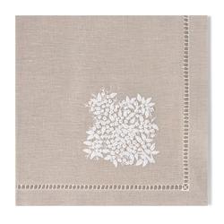 Henry Handwork Jardin Embroidered Linen Napkins, Set of 4