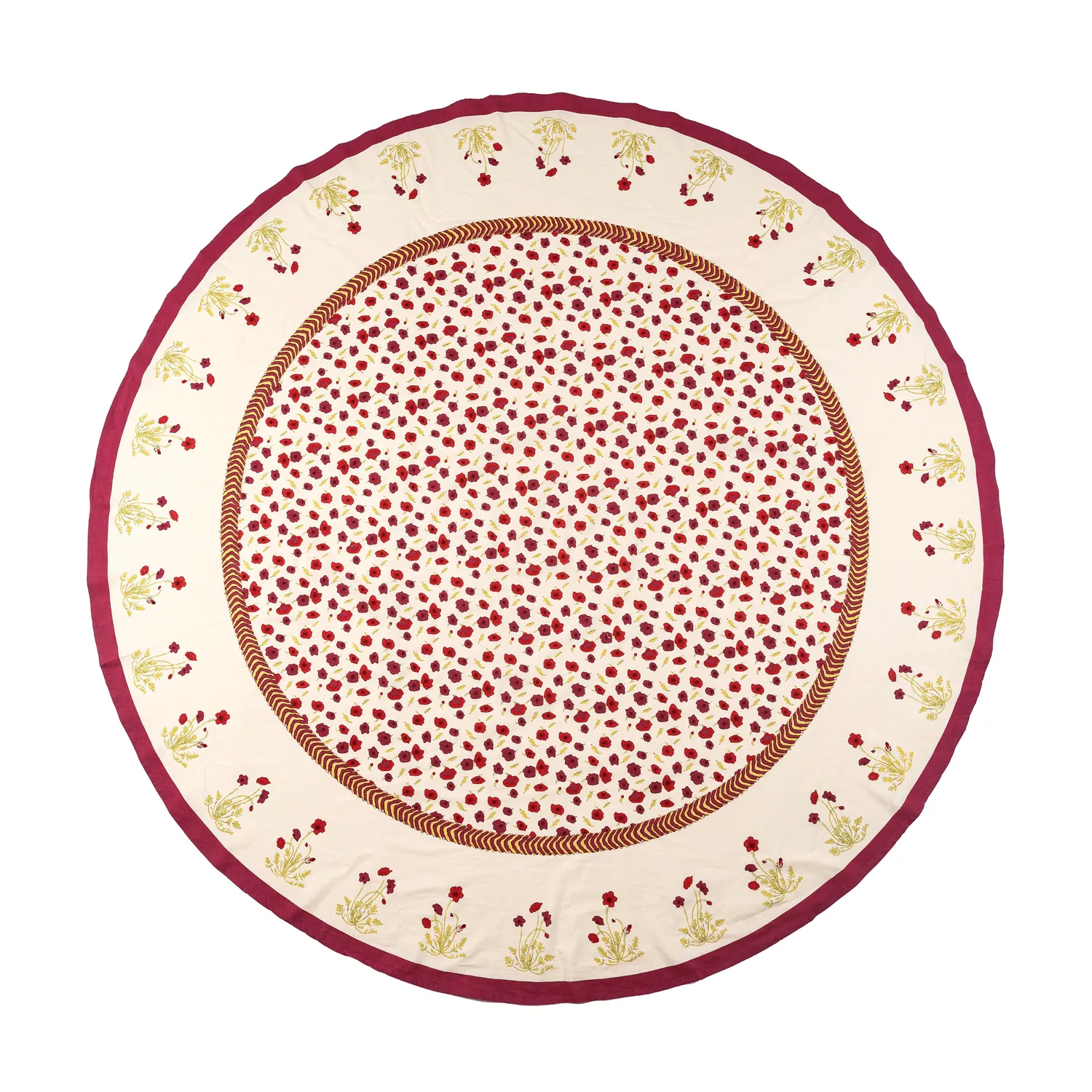 Couleur Nature Poppies Tablecloth