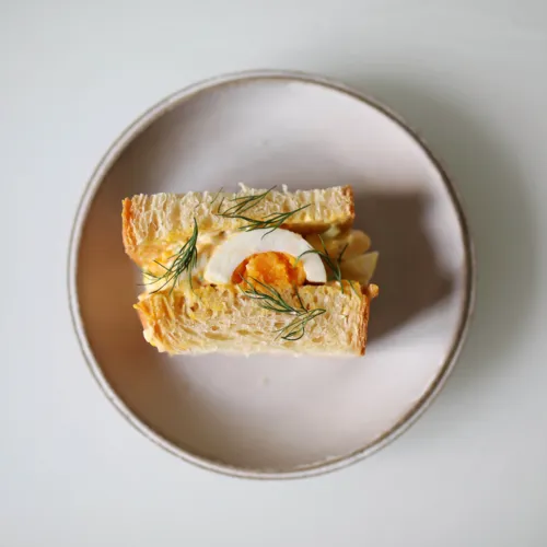 Tamago Sando on Milk Bread