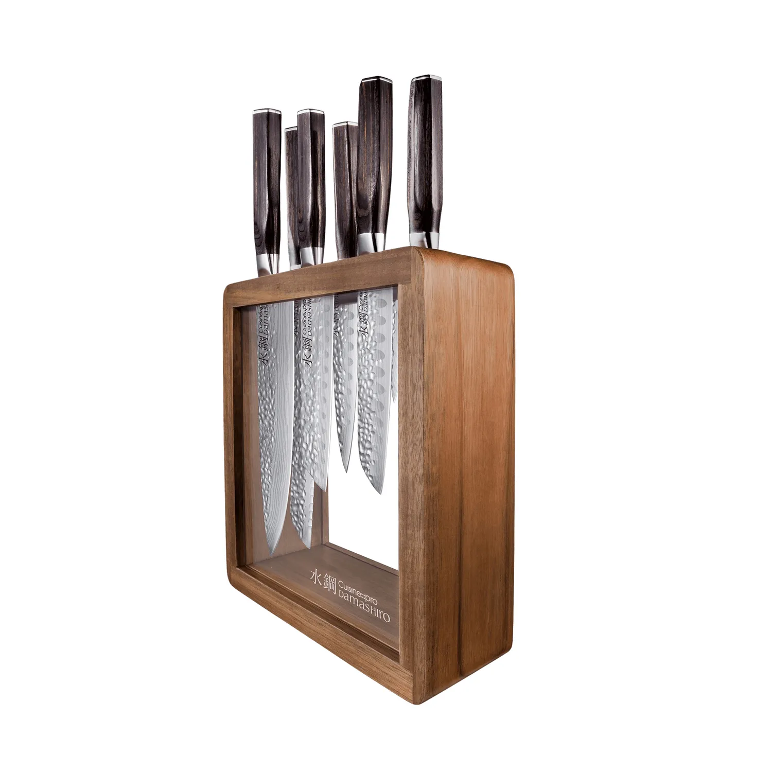 Cuisine::pro® Damashiro EMPEROR® Mokuzai 7-Piece Knife Block Set