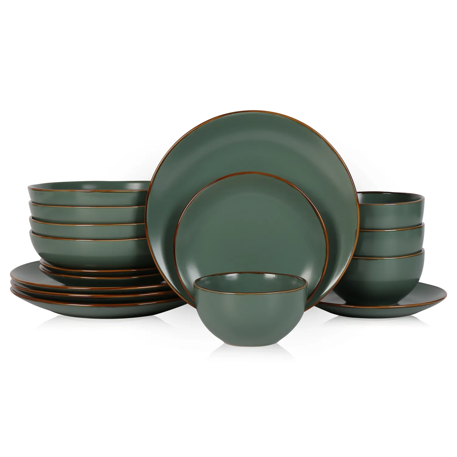 Stone Lain Brasa Stoneware 16-Piece Dinnerware Set