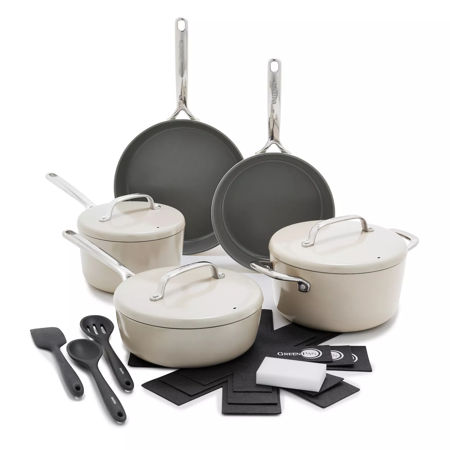 GreenPan GP5 11-Piece Cookware Set with Bonus Pan Protectors