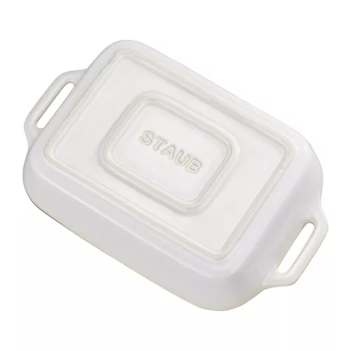 Staub Rustic Stoneware Baker, Ivory