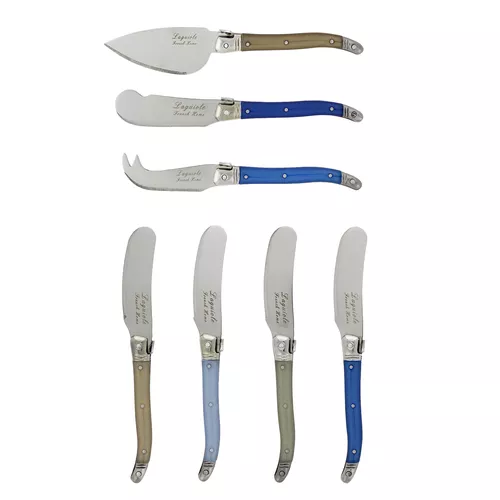French Home 7-Piece Laguiole Cheese Knife & Spreader Set, 7 Piece