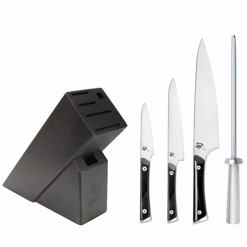 Shun Kazahana 5-Piece Knife Block Set