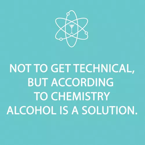 &#8220;Alcohol is a Solution&#8221; Paper Cocktail Napkins, Set of 20