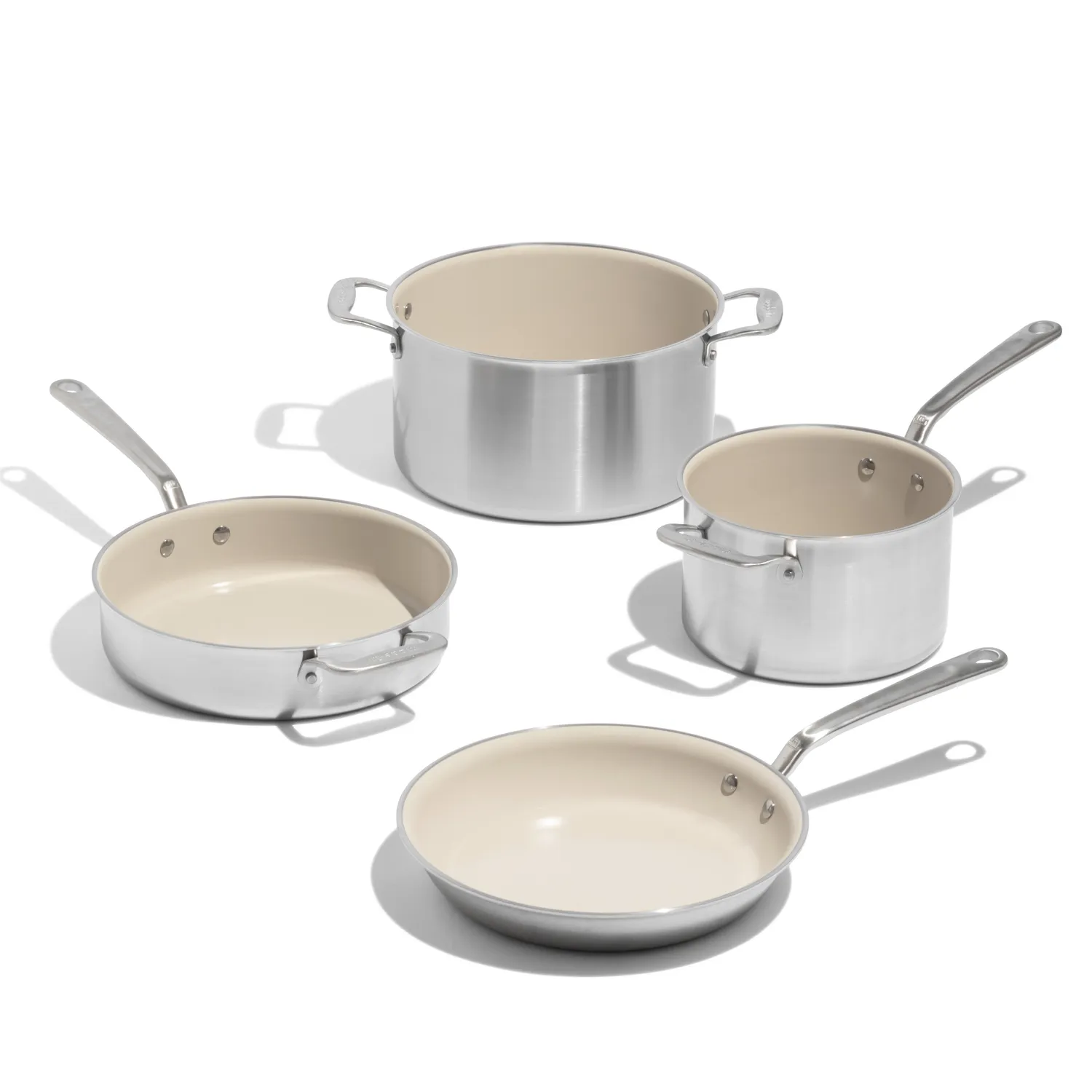 Made In CeramiClad 2.0 Non-Stick 7-Piece Cookware Set