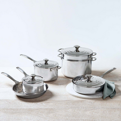 Le Creuset Stainless Steel 10-Piece Cookware Set