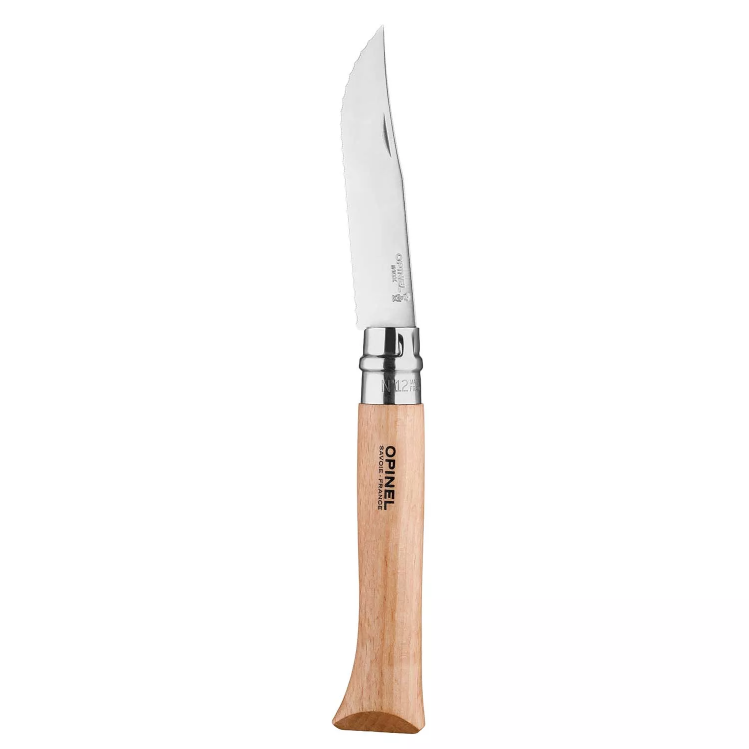 Opinel Nomad Camping Kitchen Utensil Kit, Includes No.12 Serrated Knife,  No. 10 Corkscrew Knife, No. 6 Peeler, Cutting Board