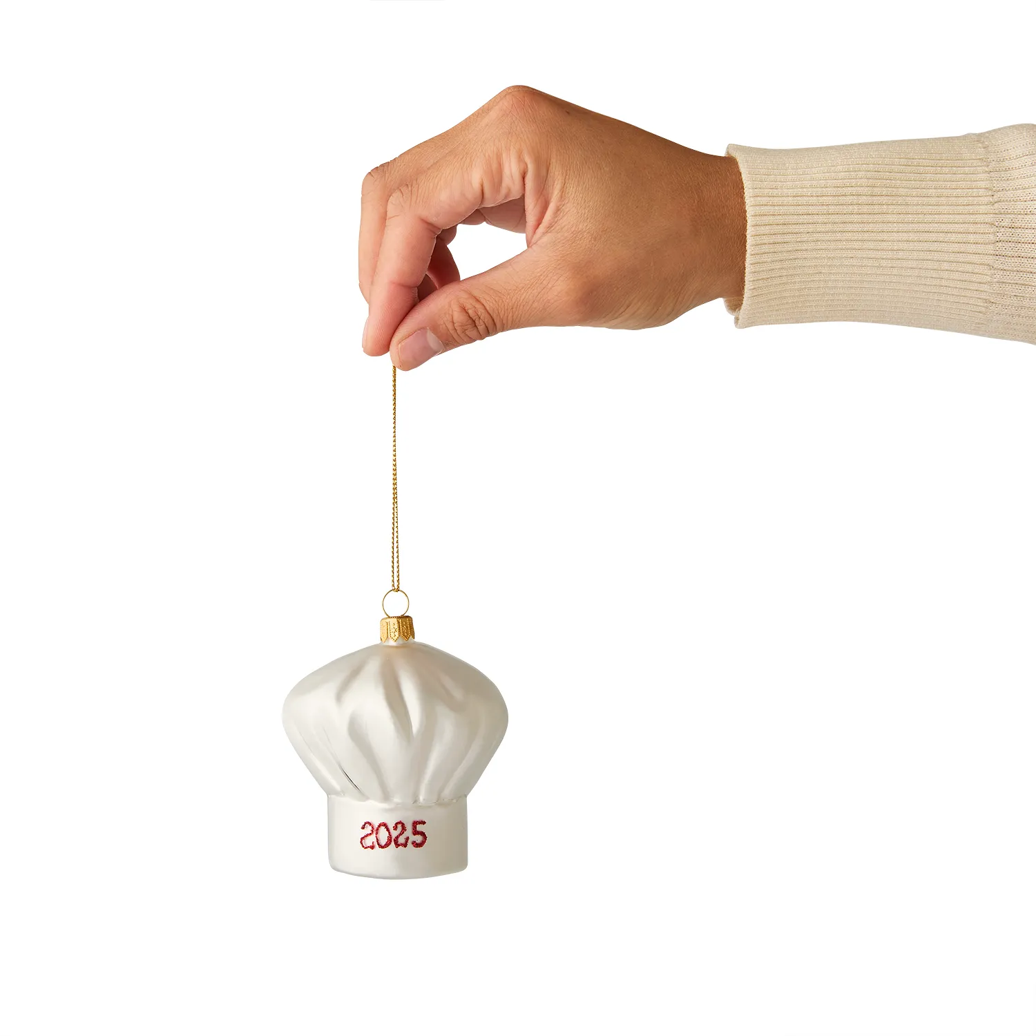 Sur La Table 2025 Chef Hat Glass Ornament