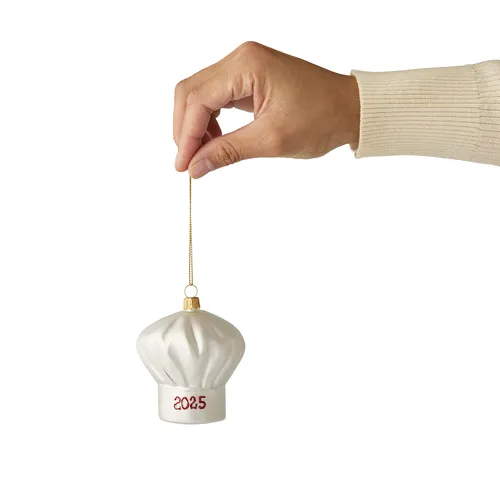 Sur La Table 2025 Chef Hat Glass Ornament