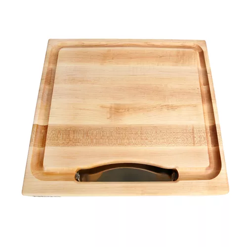 John Boos Maple Edge-Grain Rectangular Cutting Board w/ Insert