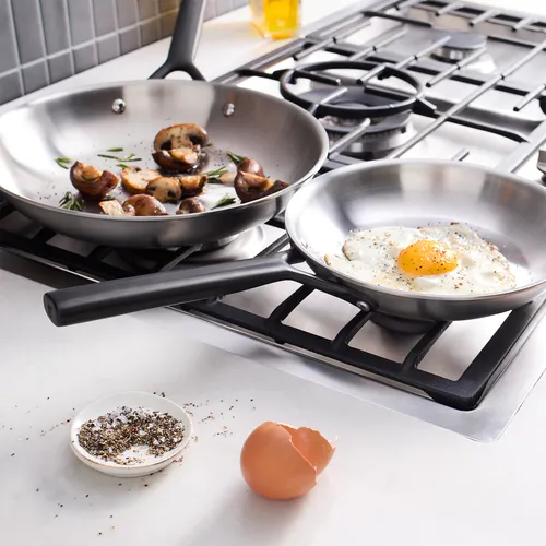 Zwilling Milano Stainless Steel Set of 2 Skillets, 8" & 10"