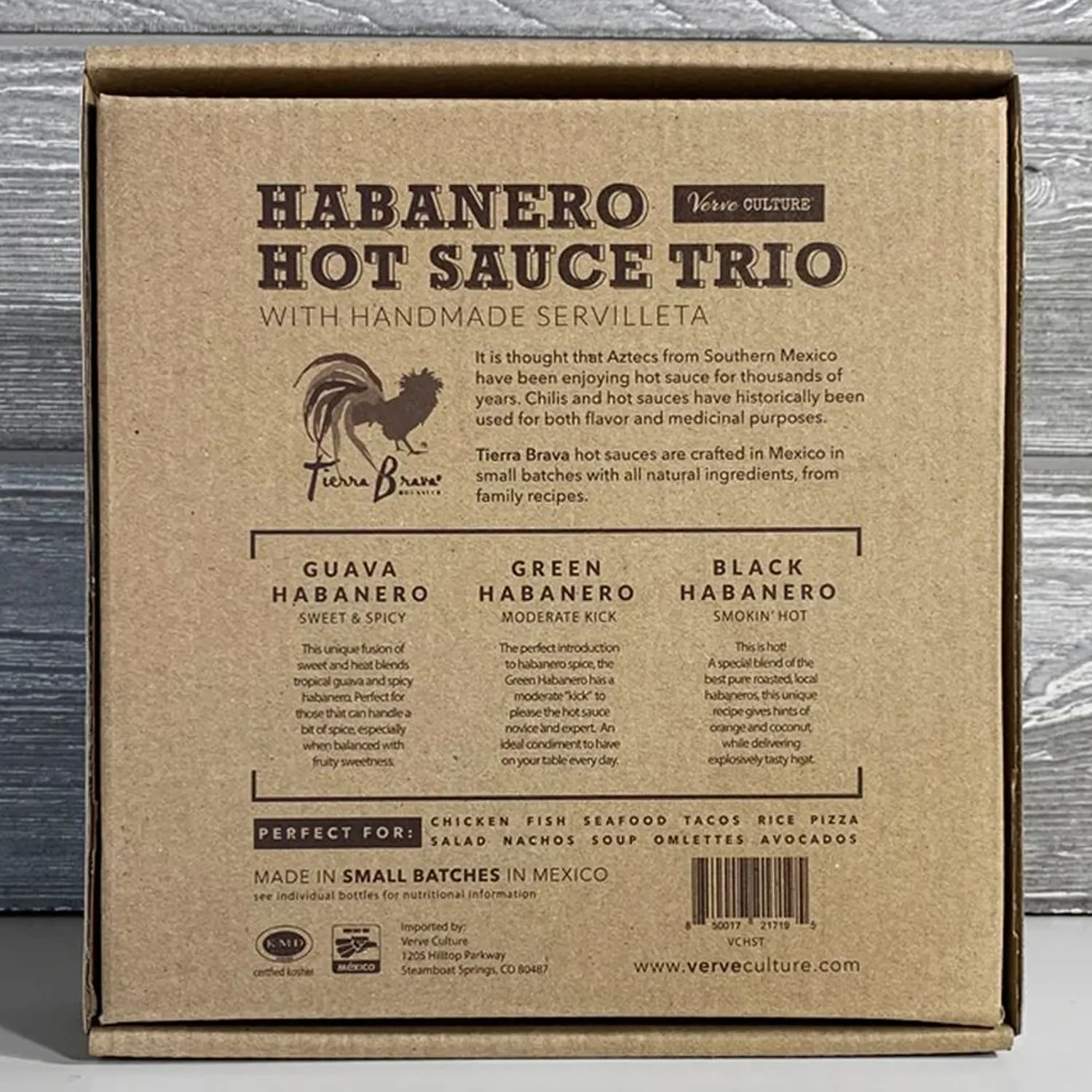 Verve Culture Hot Sauce Trio Gift Set