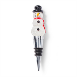 Sur La Table Snowman Light-Up Bottle Stopper