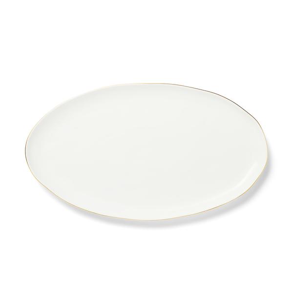 Sur La Table Gold Rimmed Oval Platter