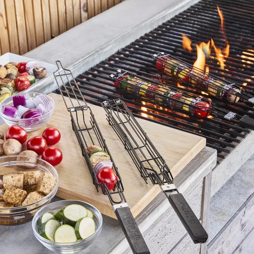 Sur La Table Nonstick Kabob Baskets, Set of 4