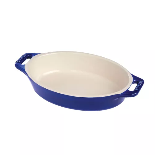 Staub Stoneware Oval Baking Dish, 9.5"
