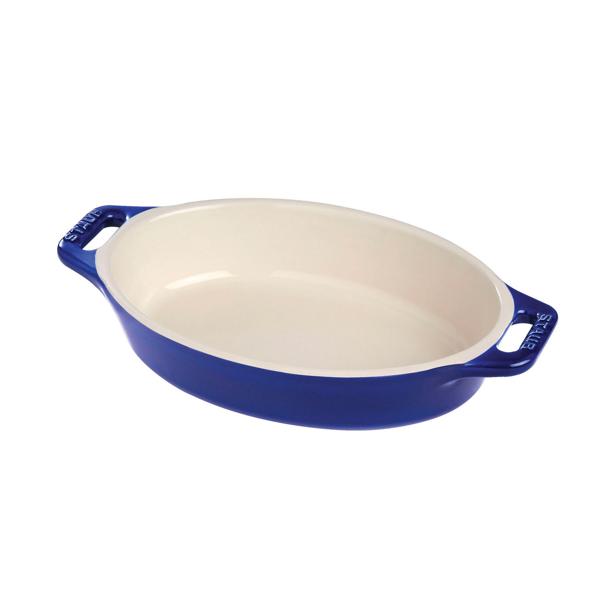 Staub Stoneware Oval Baking Dish, 9.5"