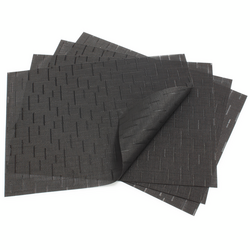 Chilewich Jet Black Bamboo Placemat But beyond that, the placemats are beautiful