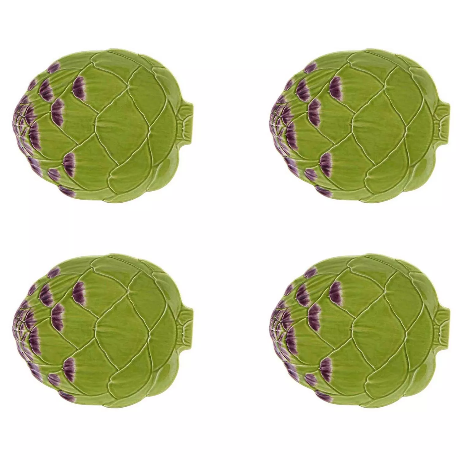 Bordallo Pinheiro Artichoke Fruit Plates, Set of 4