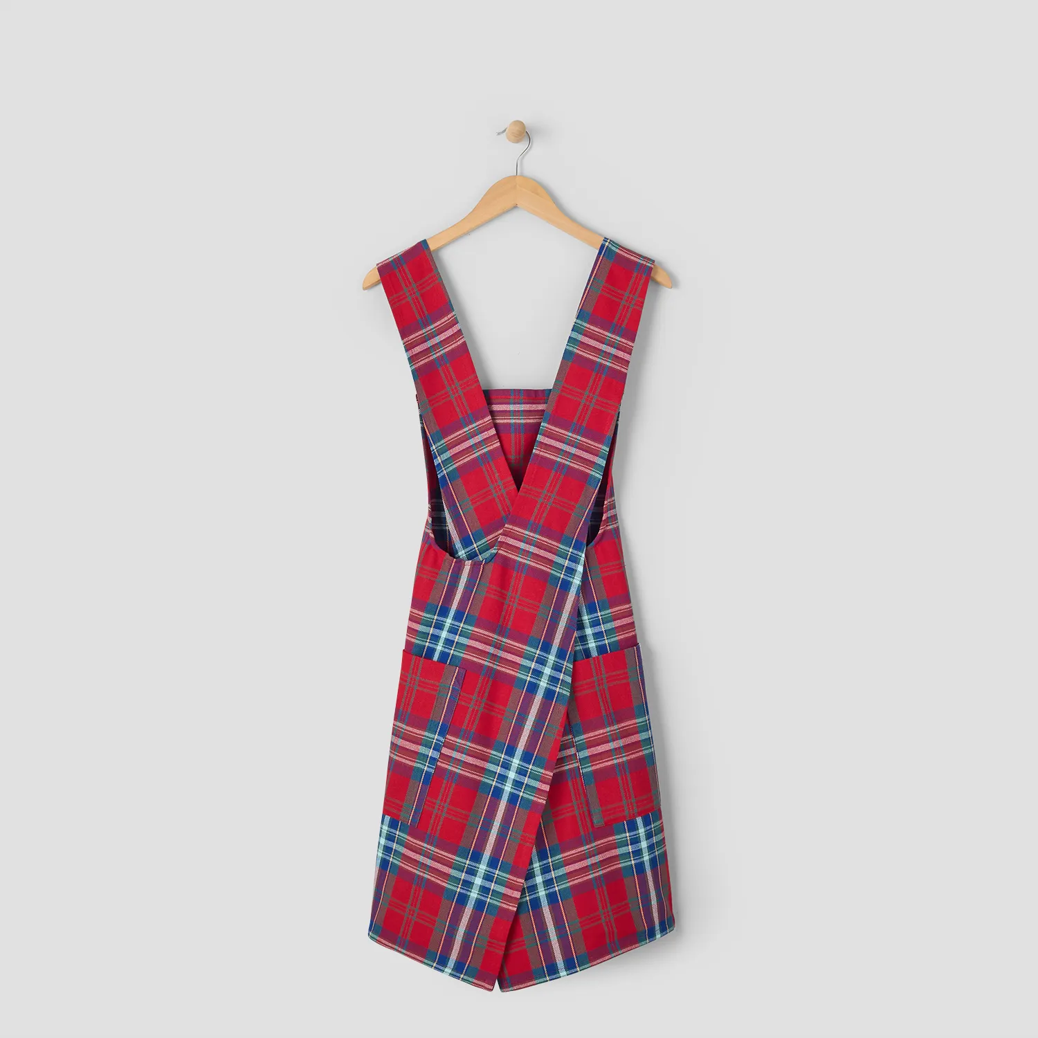 Sur La Table Plaid Holiday Smock Apron