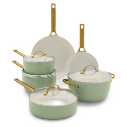 GreenPan Reserve 10-Piece Cookware Set We had a set of green pan frying pans but we?re in need of an upgrade