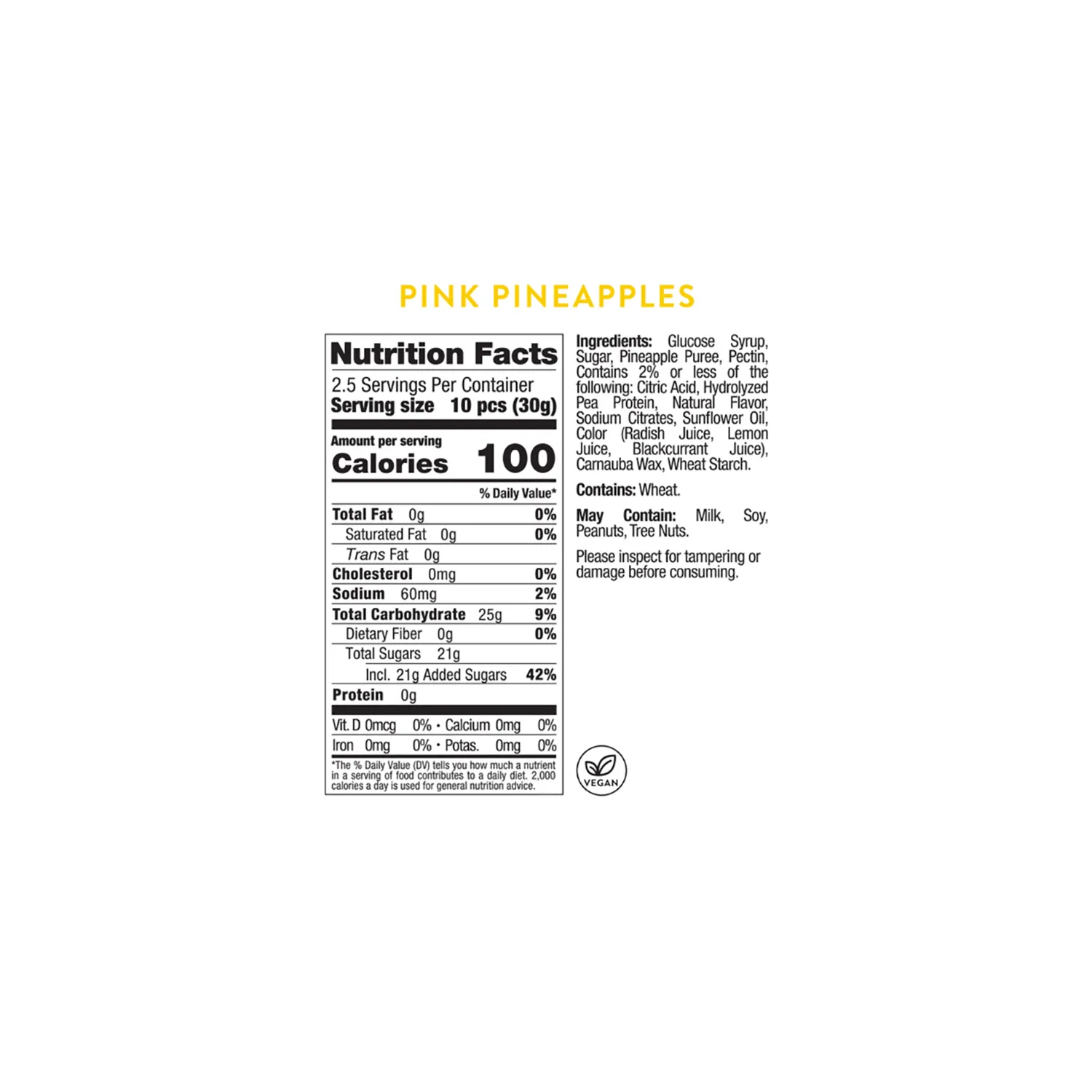 Sugarfina Pink Pineapples, Set of 4