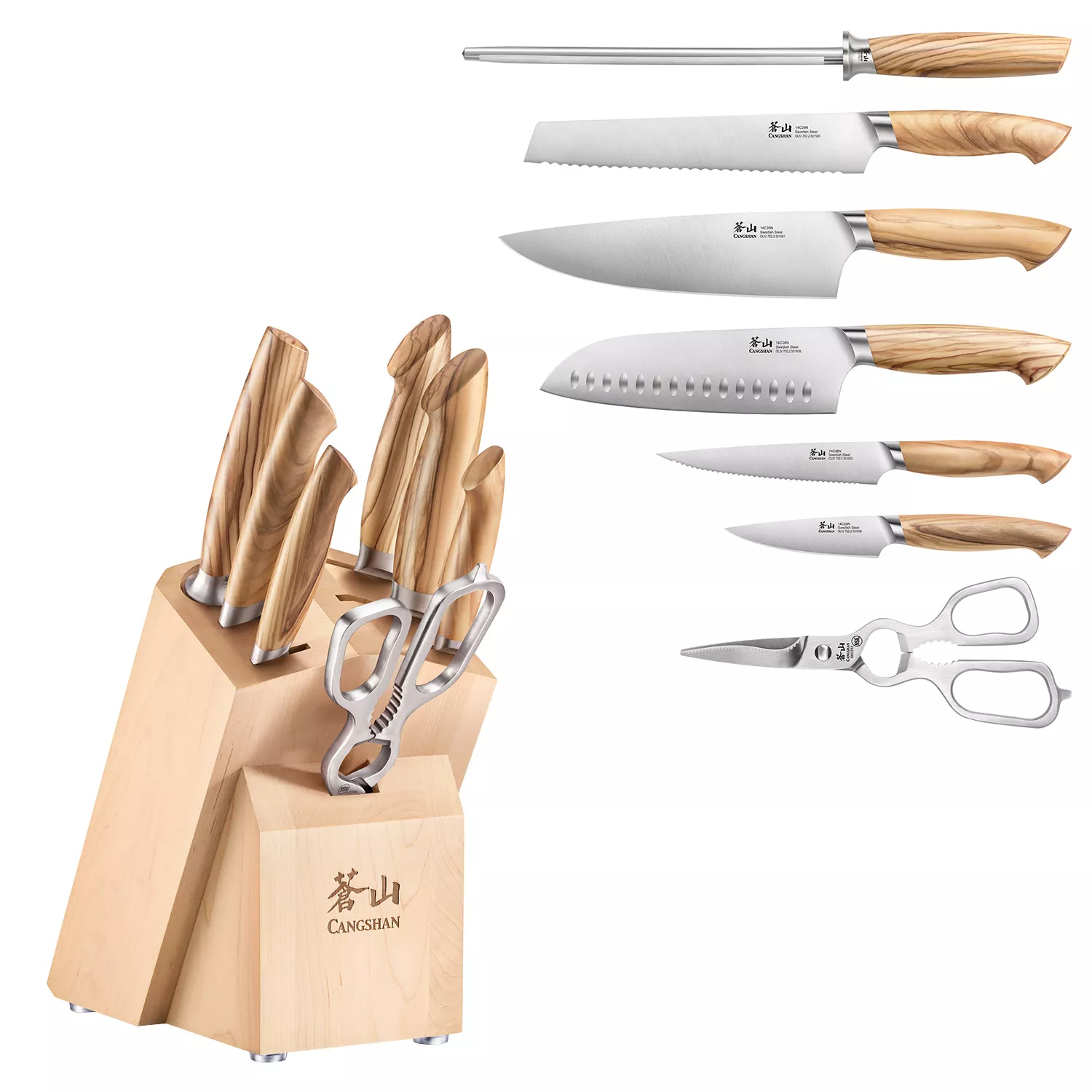 Cangshan Oliv Series 6 Chef Knife