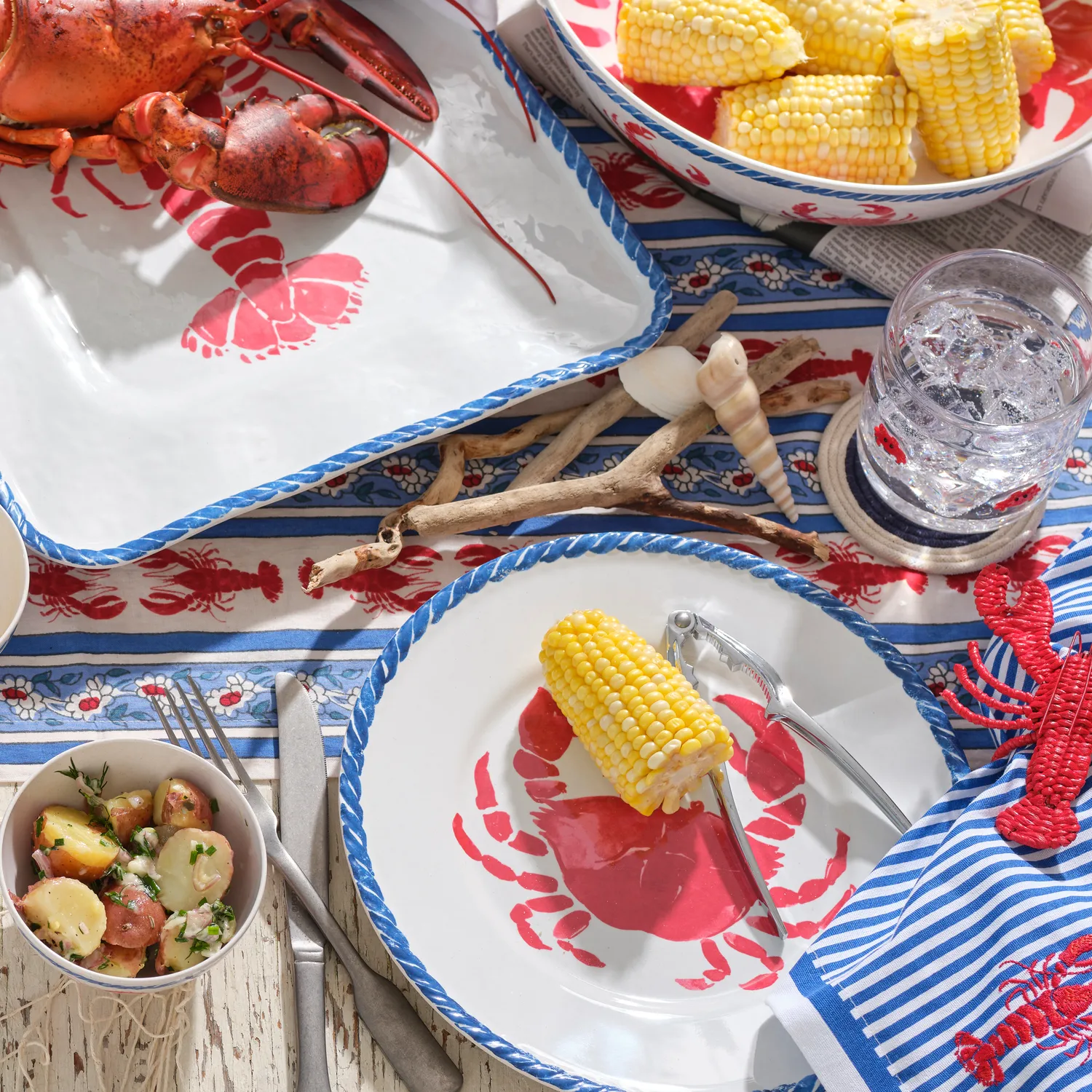 Sur La Table Crab Melamine Serve Bowl