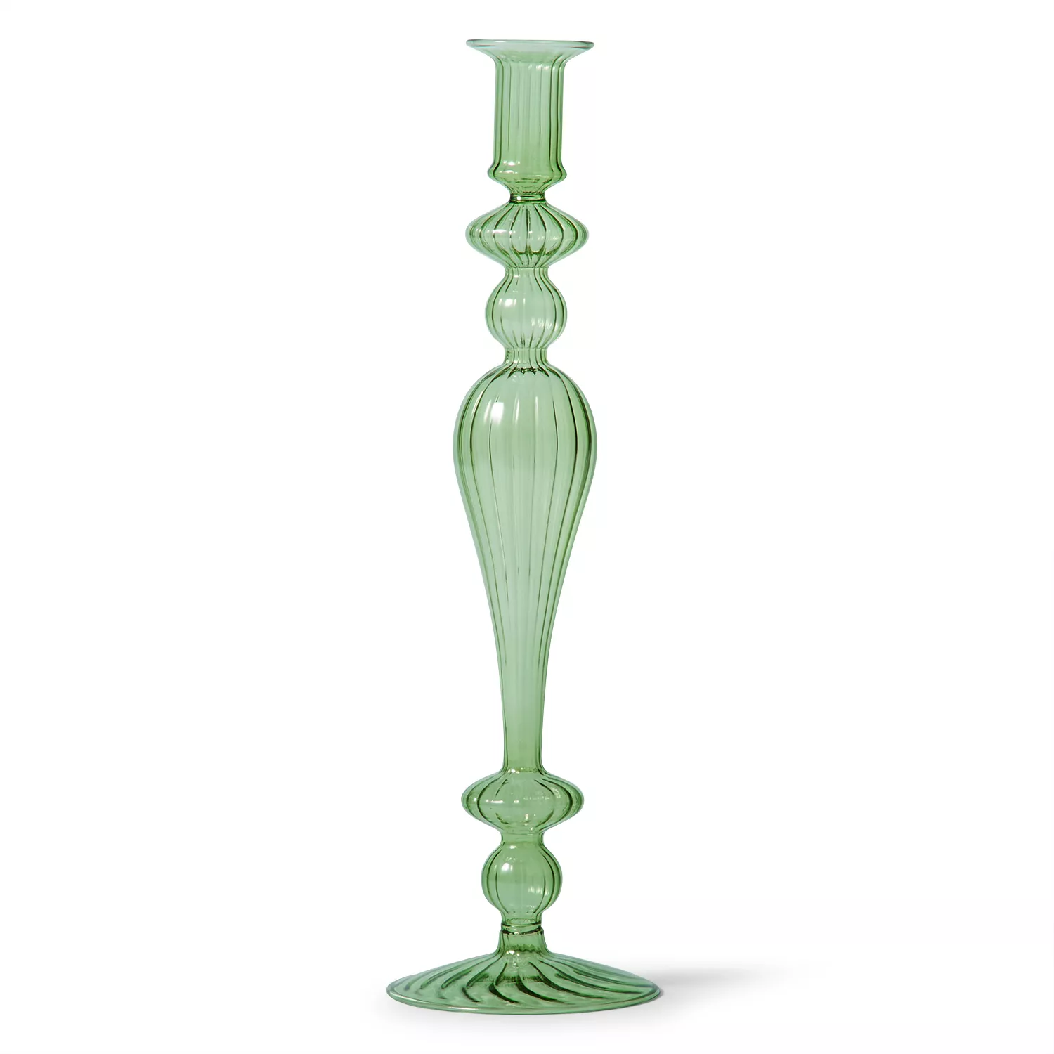 Sur La Table Glass Taper Candle Holder, 13.5"