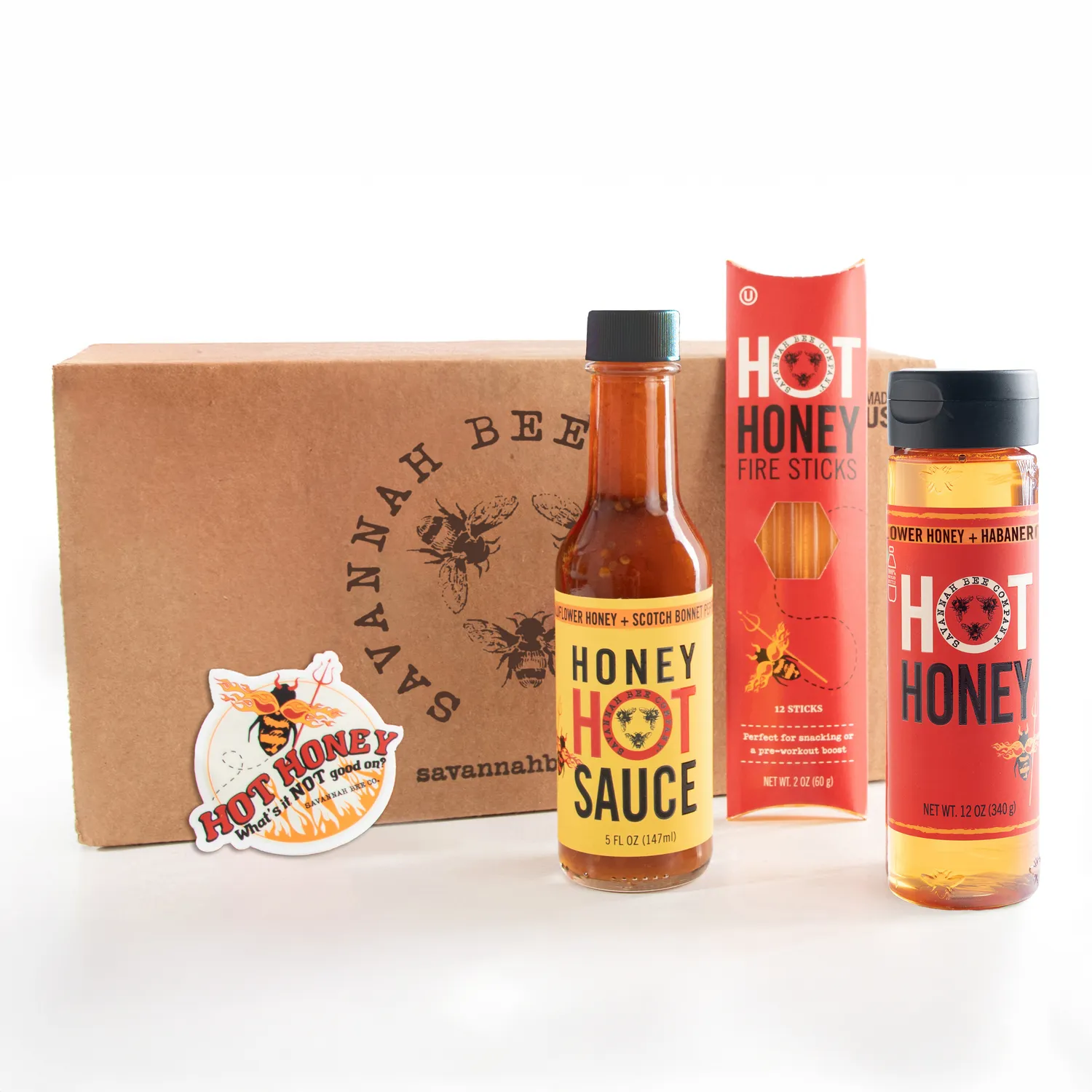 Savannah Bee Company Hot Honey Gift Set