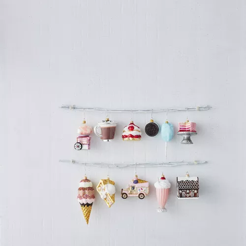 Sur La Table Gingerbread House Glass Ornament