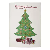 Merry Christmas Tree Kitchen Towel, 28&#34; x 20&#34;