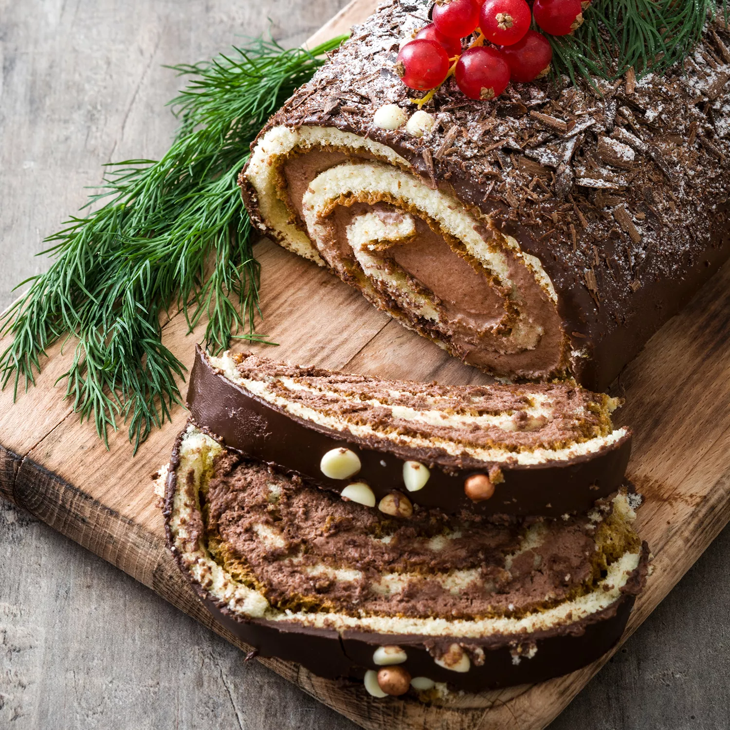 Nordic Ware Buche de Noel Yule Log Pan, Nonstick