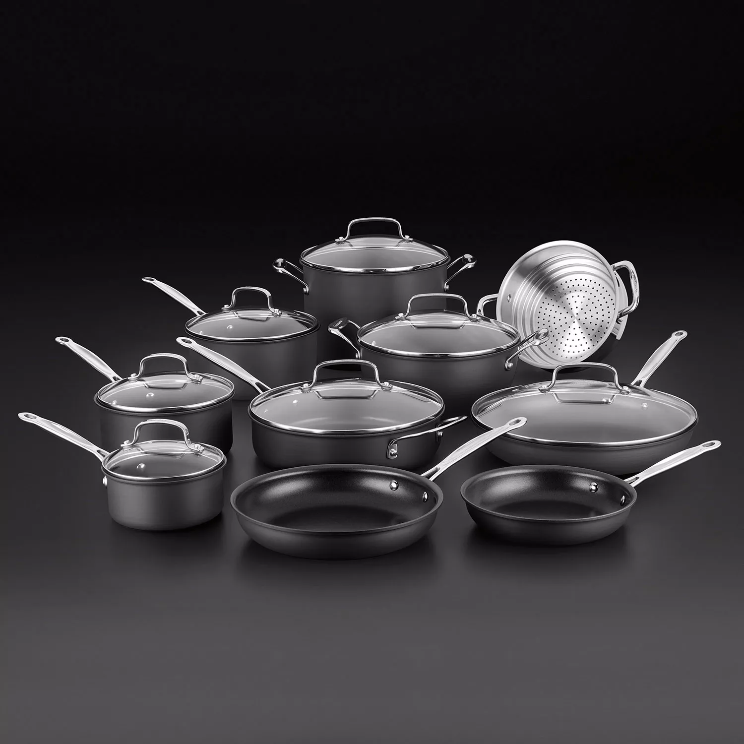 Cuisinart Chef’s Classic Nonstick Hard-Anodized 17-Piece Cookware Set