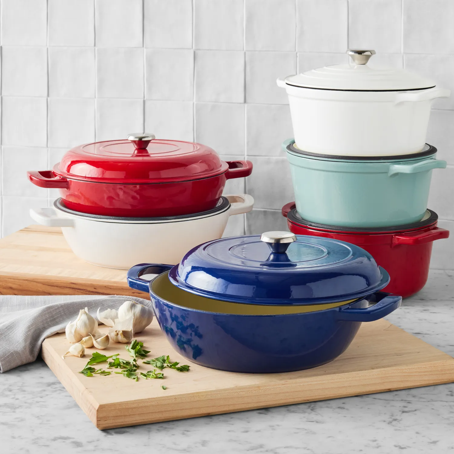 Sur La Table Enameled Cast Iron Round Dutch Oven, 5 qt.