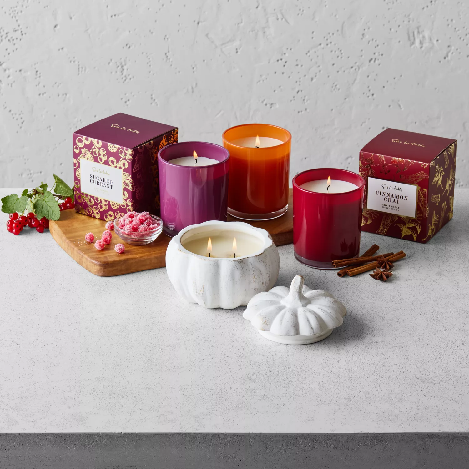 Sur La Table 3-Piece Fall Candle Gift Set