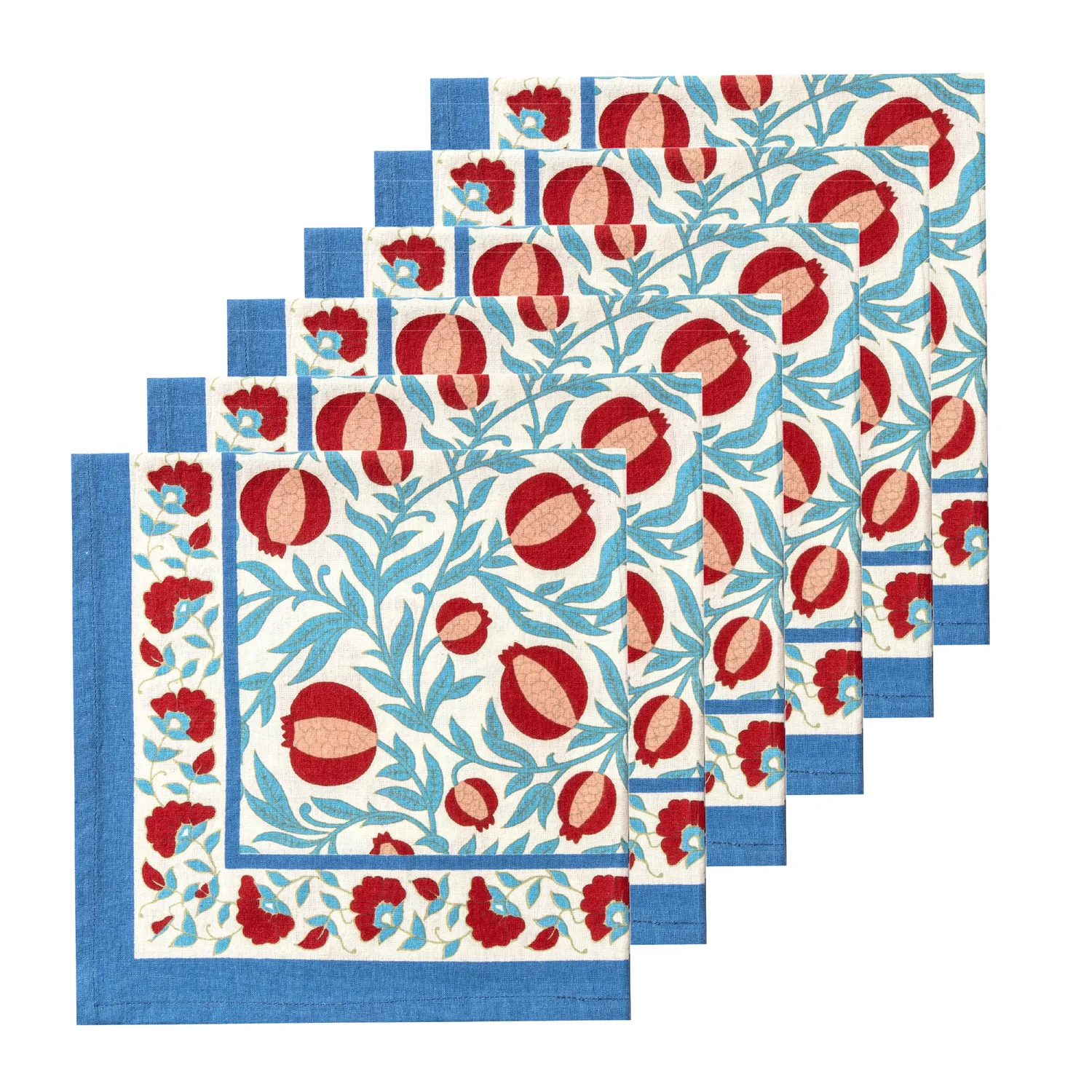 Couleur Nature Grenadine Napkins, Set of 6