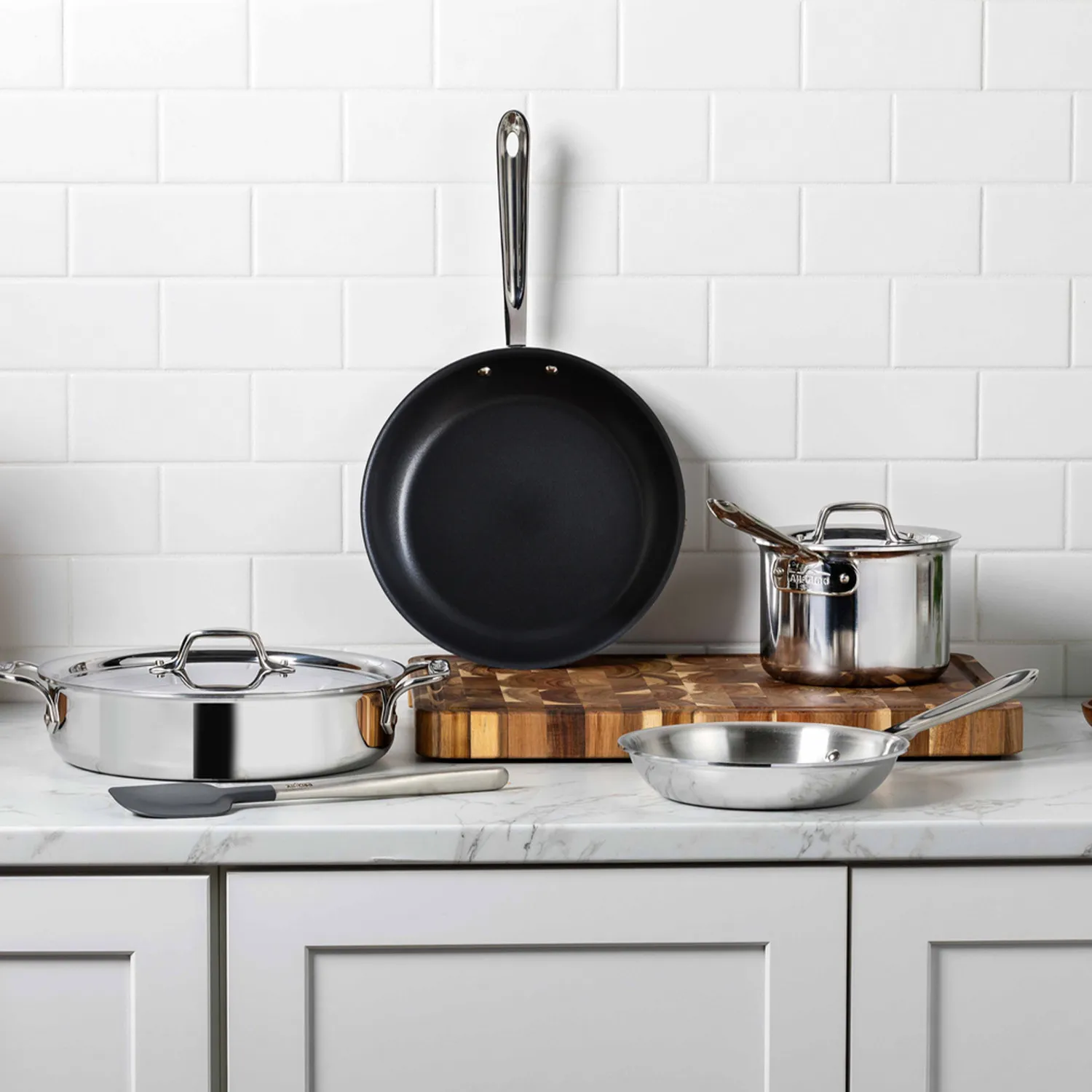 All-Clad D3 Stainless Steel 7-Piece Cookware Set