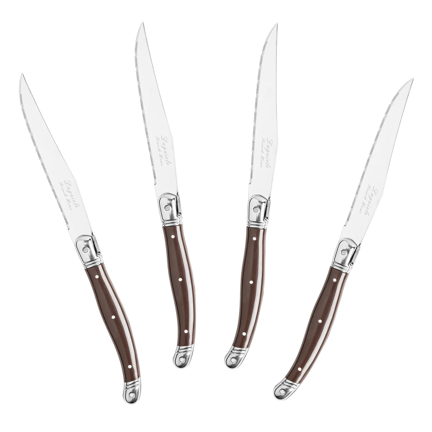 French Home Laguiole Steak Knives, Set of 4