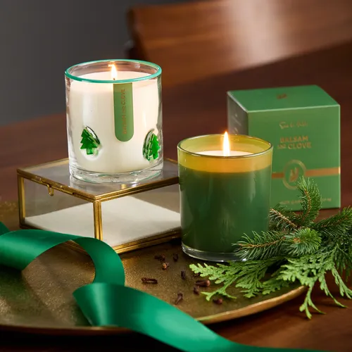 Sur la table Tree Icon Glass Candle
