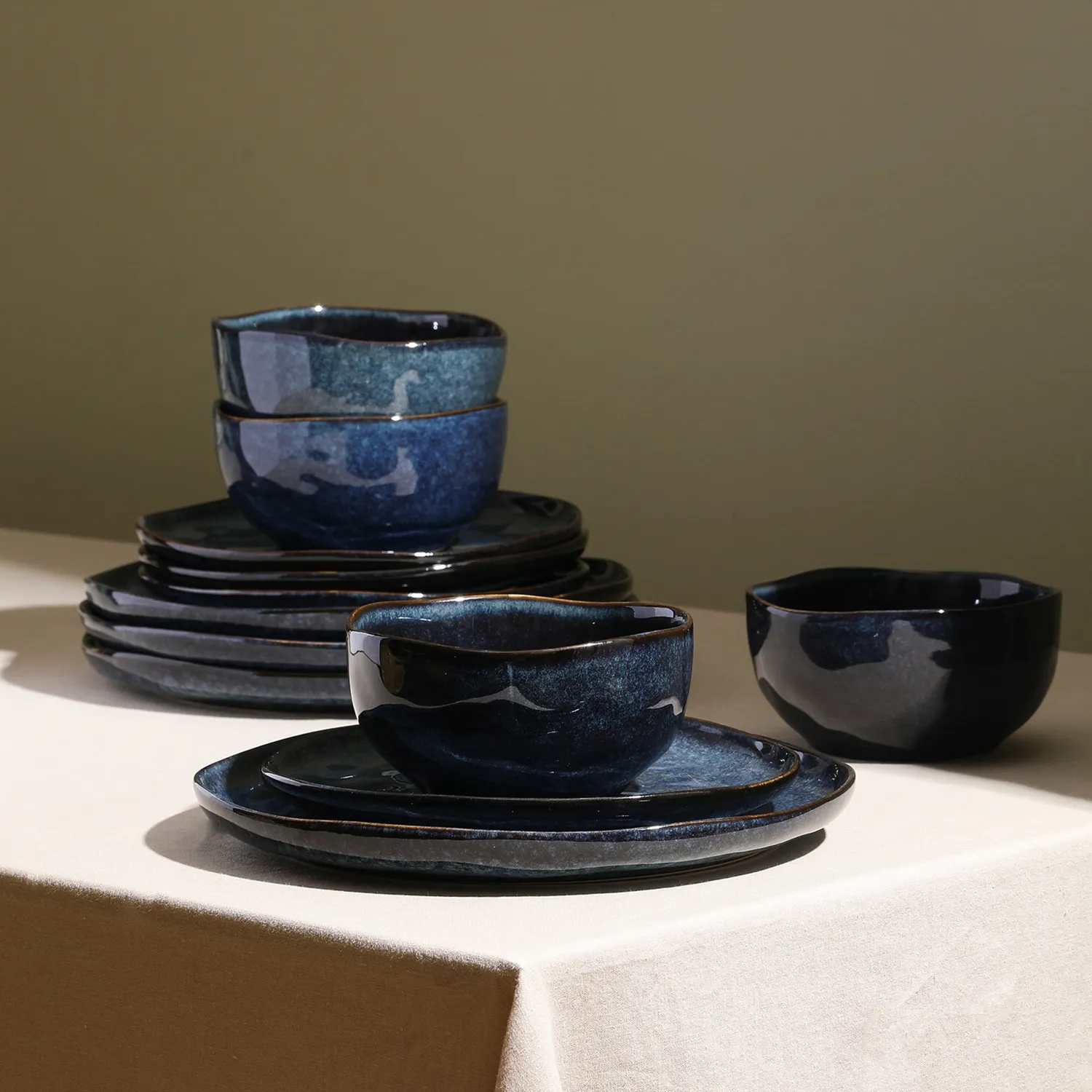 Stone Lain Mirella Stoneware 12-Piece Dinnerware Set