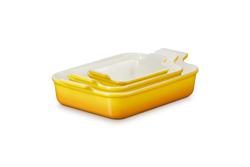 Le Creuset Heritage Stoneware 3-Piece Rectangular Baker Set