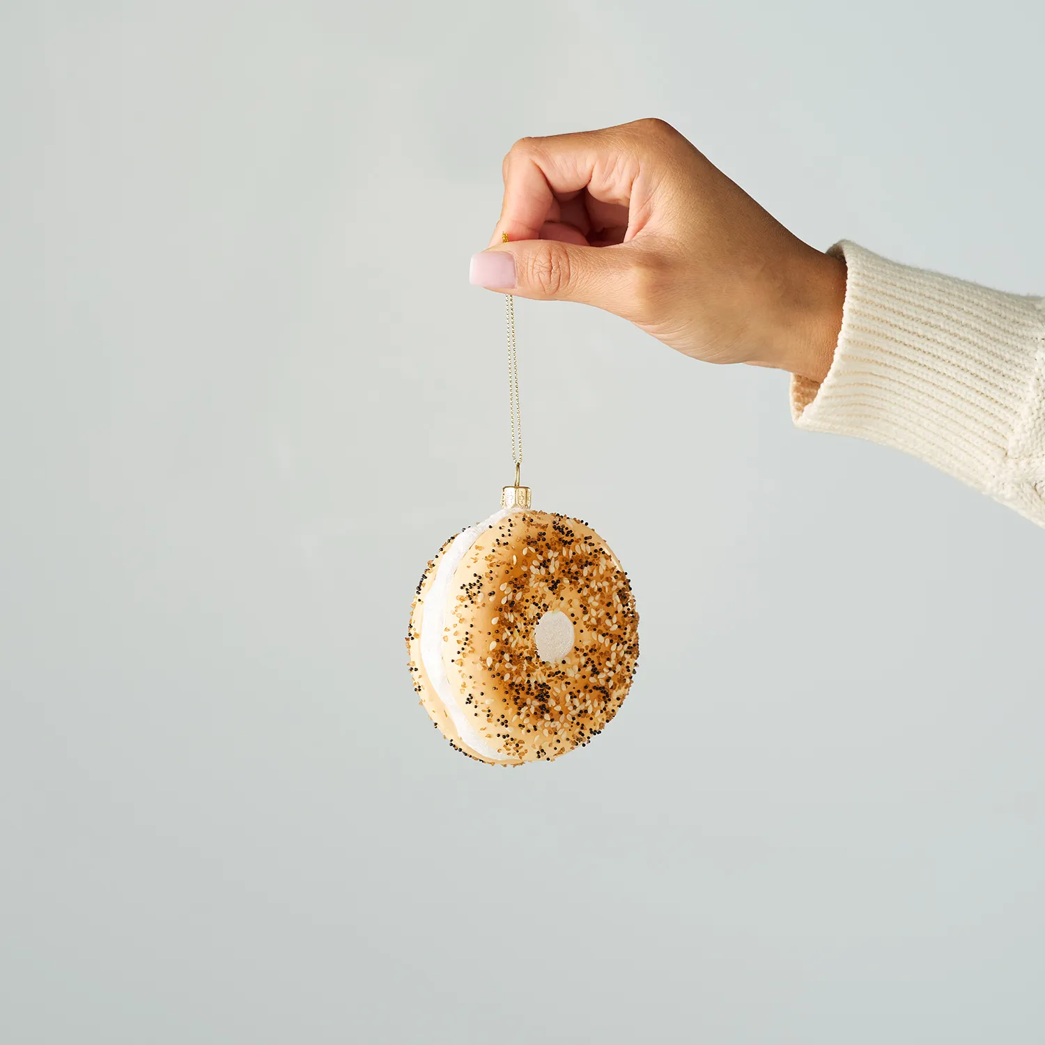 Sur La Table Everything Bagel Ornament, 4.13"