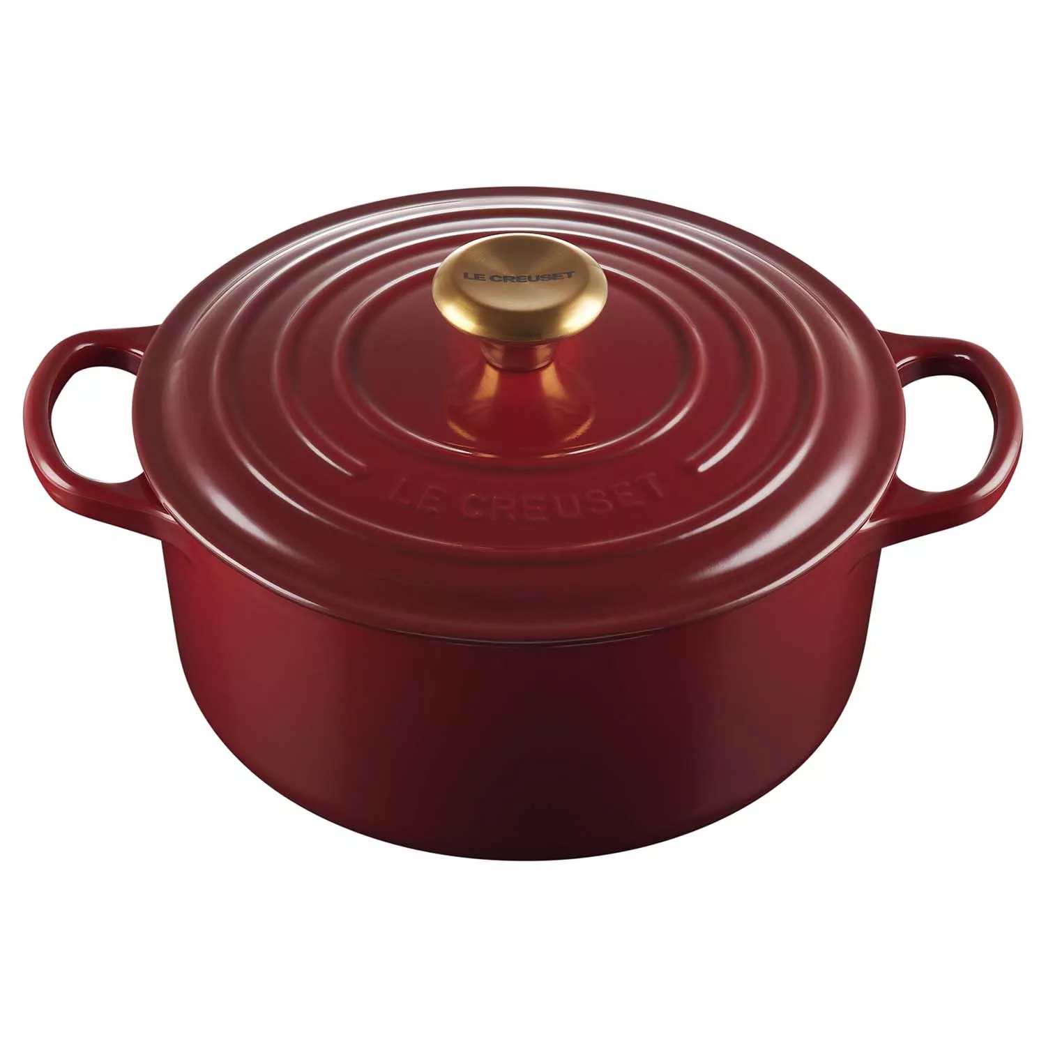 Le Creuset 4.5 qt. Noel Collection: Signature Dutch Oven - Embossed Tr