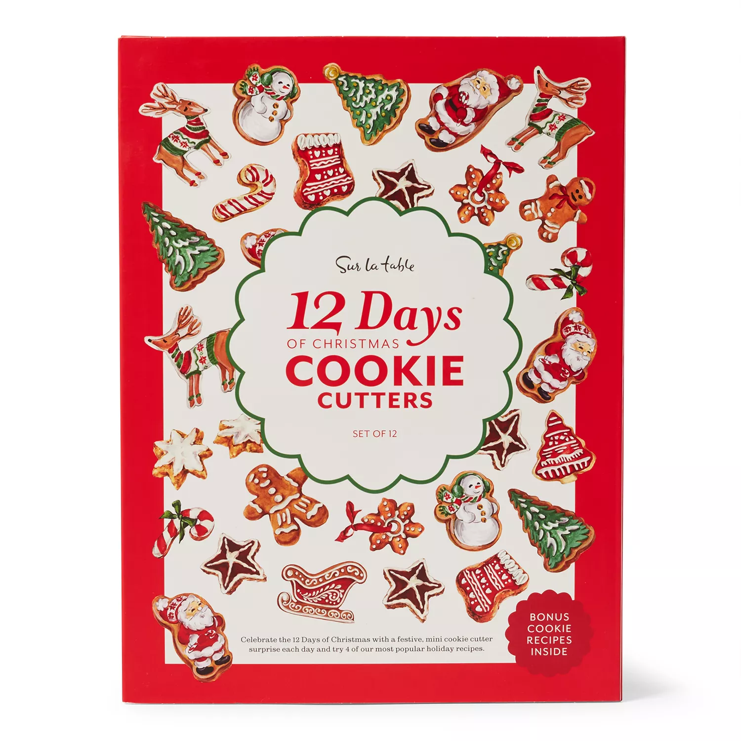 Sur La Table Mini Cookie Cutter Calendar, Set of 12