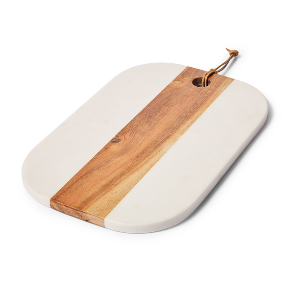 Sur La Table Marble and Acacia Wood Cheese Board